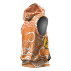 Greater Western Sydney Giants Sleeveless Hoodie Aboriginal Dot Pattern - Football Mascot Heritage Pride