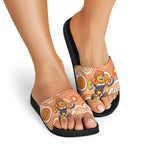 Greater Western Sydney Giants Slide Sandals Aboriginal Dot Pattern - Football Mascot Heritage Pride