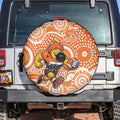 Greater Western Sydney Giants Spare Tire Cover Aboriginal Dot Pattern - Football Mascot Heritage Pride