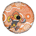 Greater Western Sydney Giants Spare Tire Cover Aboriginal Dot Pattern - Football Mascot Heritage Pride
