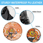 Greater Western Sydney Giants Spare Tire Cover Aboriginal Dot Pattern - Football Mascot Heritage Pride