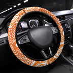 Greater Western Sydney Giants Steering Wheel Cover Aboriginal Dot Pattern - Football Mascot Heritage Pride