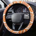 Greater Western Sydney Giants Steering Wheel Cover Aboriginal Dot Pattern - Football Mascot Heritage Pride
