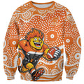 Greater Western Sydney Giants Sweatshirt Aboriginal Dot Pattern - Football Mascot Heritage Pride