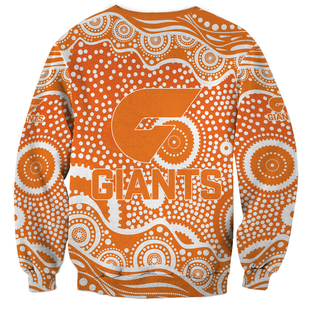 Greater Western Sydney Giants Sweatshirt Aboriginal Dot Pattern - Football Mascot Heritage Pride