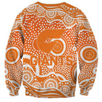 Greater Western Sydney Giants Sweatshirt Aboriginal Dot Pattern - Football Mascot Heritage Pride