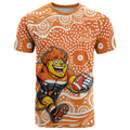Greater Western Sydney Giants T Shirt Aboriginal Dot Pattern - Football Mascot Heritage Pride