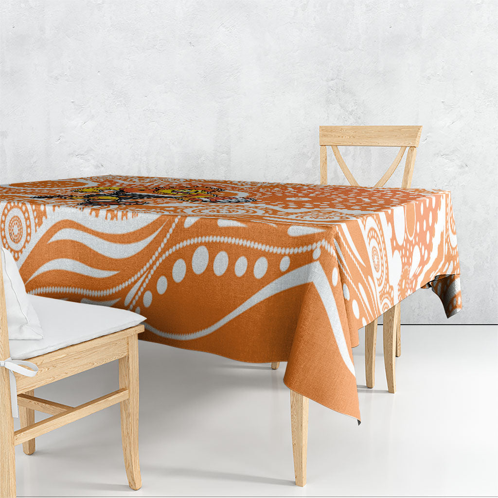 Greater Western Sydney Giants Tablecloth Aboriginal Dot Pattern - Football Mascot Heritage Pride