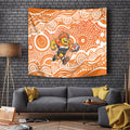 Greater Western Sydney Giants Tapestry Aboriginal Dot Pattern - Football Mascot Heritage Pride