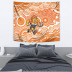 Greater Western Sydney Giants Tapestry Aboriginal Dot Pattern - Football Mascot Heritage Pride