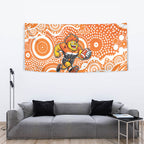 Greater Western Sydney Giants Tapestry Aboriginal Dot Pattern - Football Mascot Heritage Pride