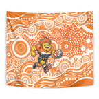 Greater Western Sydney Giants Tapestry Aboriginal Dot Pattern - Football Mascot Heritage Pride