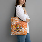 Greater Western Sydney Giants Tote Bag Aboriginal Dot Pattern - Football Mascot Heritage Pride