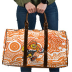 Greater Western Sydney Giants Travel Bag Aboriginal Dot Pattern - Football Mascot Heritage Pride