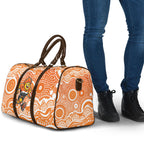 Greater Western Sydney Giants Travel Bag Aboriginal Dot Pattern - Football Mascot Heritage Pride