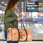 Greater Western Sydney Giants Travel Bag Aboriginal Dot Pattern - Football Mascot Heritage Pride
