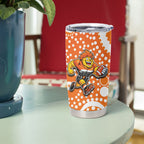 Greater Western Sydney Giants Tumbler Cup Aboriginal Dot Pattern - Football Mascot Heritage Pride