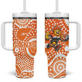 Greater Western Sydney Giants Tumbler With Handle Aboriginal Dot Pattern - Football Mascot Heritage Pride