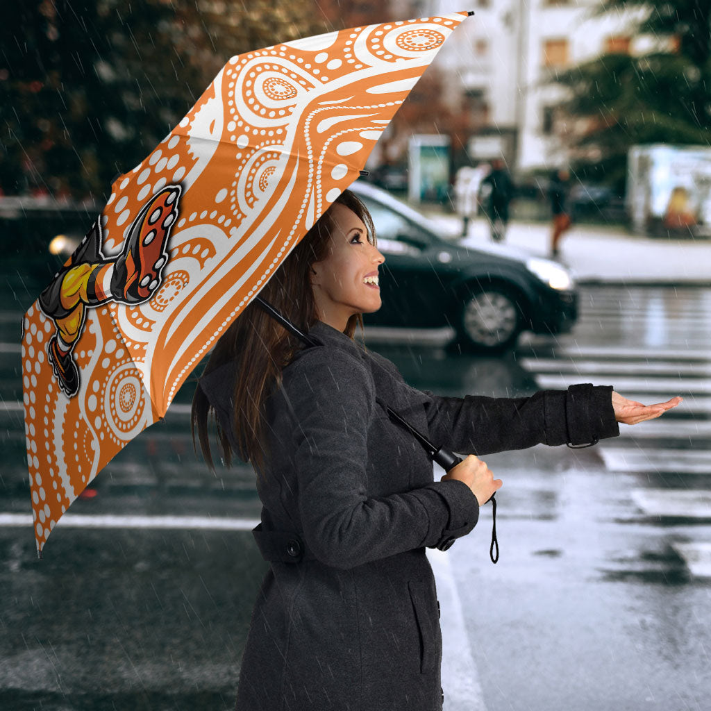 Greater Western Sydney Giants Umbrella Aboriginal Dot Pattern - Football Mascot Heritage Pride