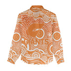 Greater Western Sydney Giants Women Casual Shirt Aboriginal Dot Pattern - Football Mascot Heritage Pride