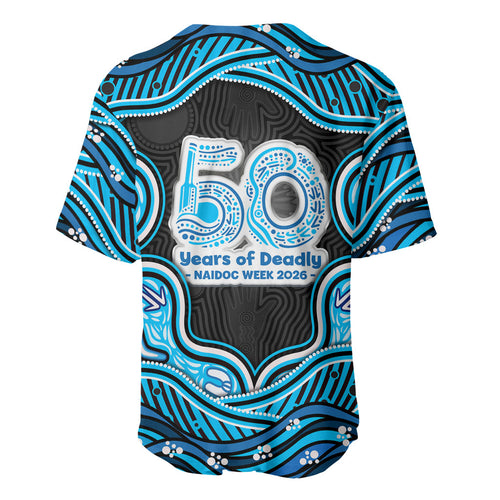 Adelaide Cricket NAIDOC Week 2026 Baseball Jersey Aboriginal Indigenous - 50 Years of Deadly