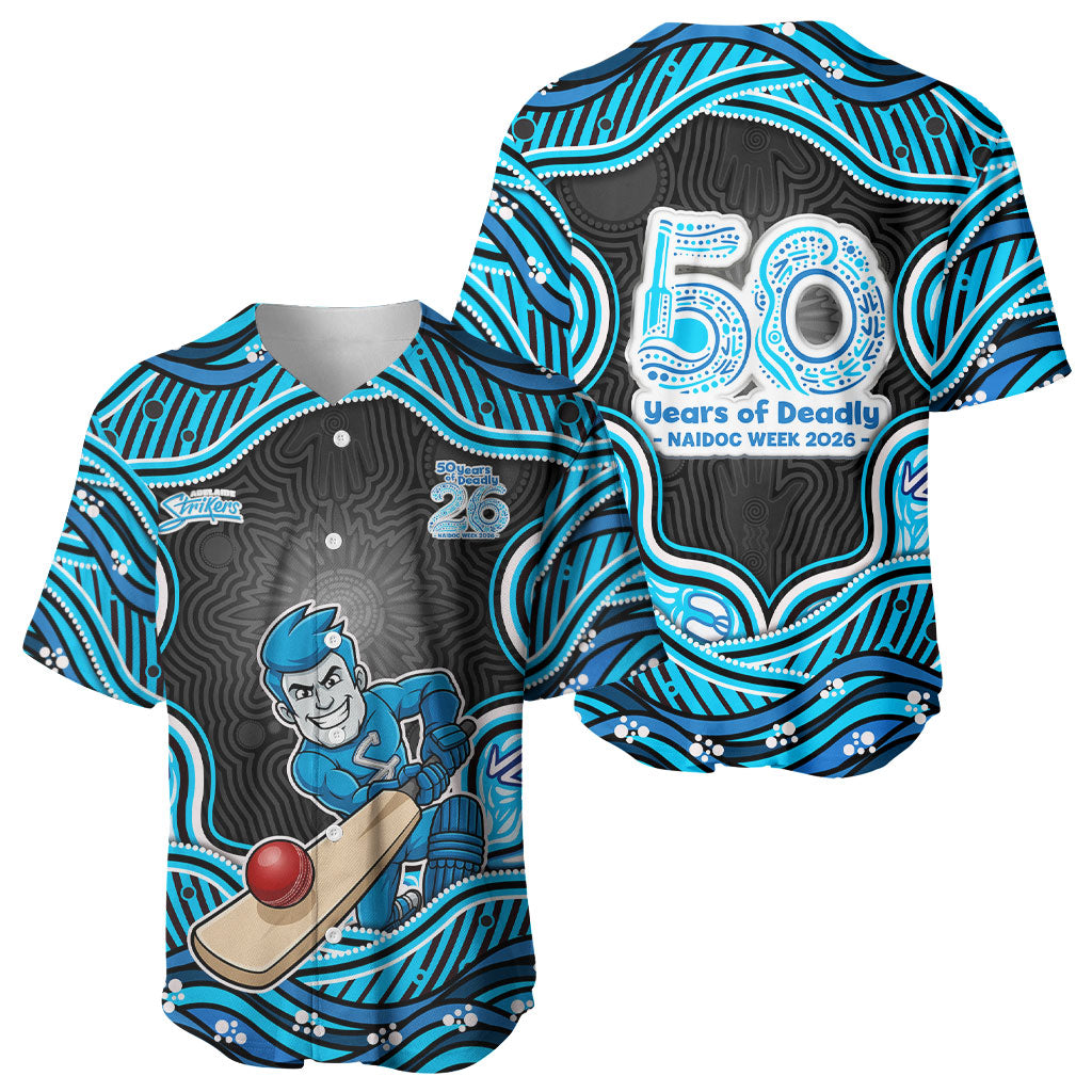 Adelaide Cricket NAIDOC Week 2026 Baseball Jersey Aboriginal Indigenous - 50 Years of Deadly