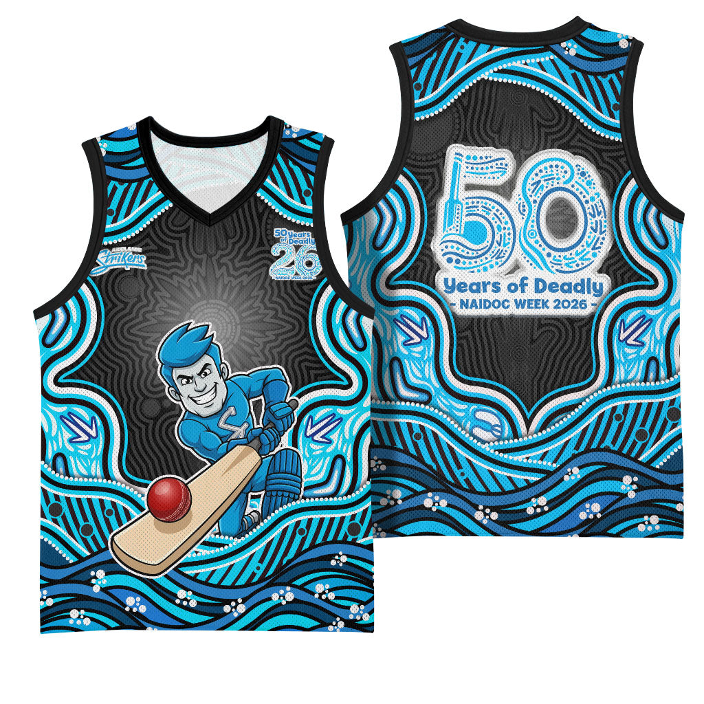 Adelaide Cricket NAIDOC Week 2026 Basketball Jersey Aboriginal Indigenous - 50 Years of Deadly