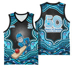 Adelaide Cricket NAIDOC Week 2026 Basketball Jersey Aboriginal Indigenous - 50 Years of Deadly