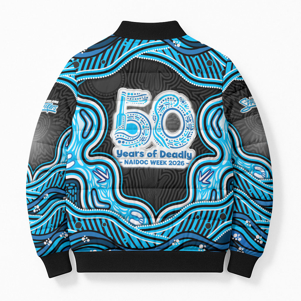Adelaide Cricket NAIDOC Week 2026 Bomber Puffer Jacket Aboriginal Indigenous - 50 Years of Deadly