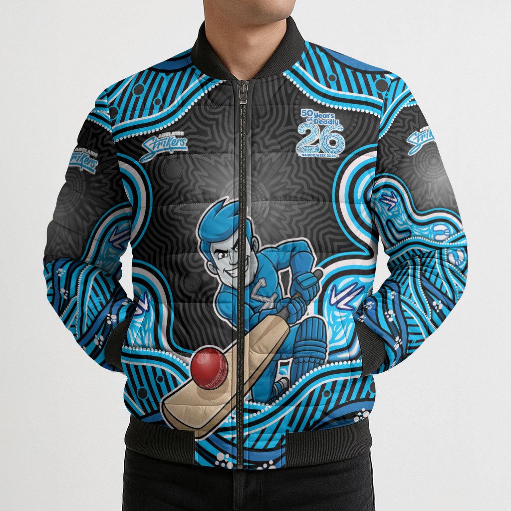 Adelaide Cricket NAIDOC Week 2026 Bomber Puffer Jacket Aboriginal Indigenous - 50 Years of Deadly