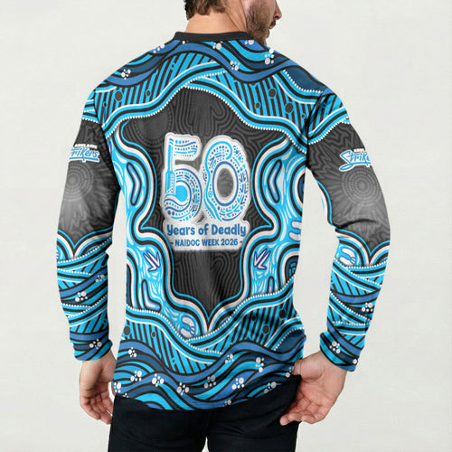 Adelaide Cricket NAIDOC Week 2026 Button Sweatshirt Aboriginal Indigenous - 50 Years of Deadly