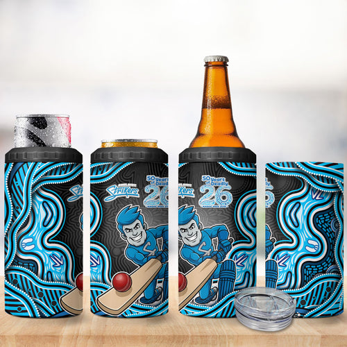 Adelaide Cricket NAIDOC Week 2026 4 in 1 Can Cooler Tumbler Aboriginal Indigenous - 50 Years of Deadly