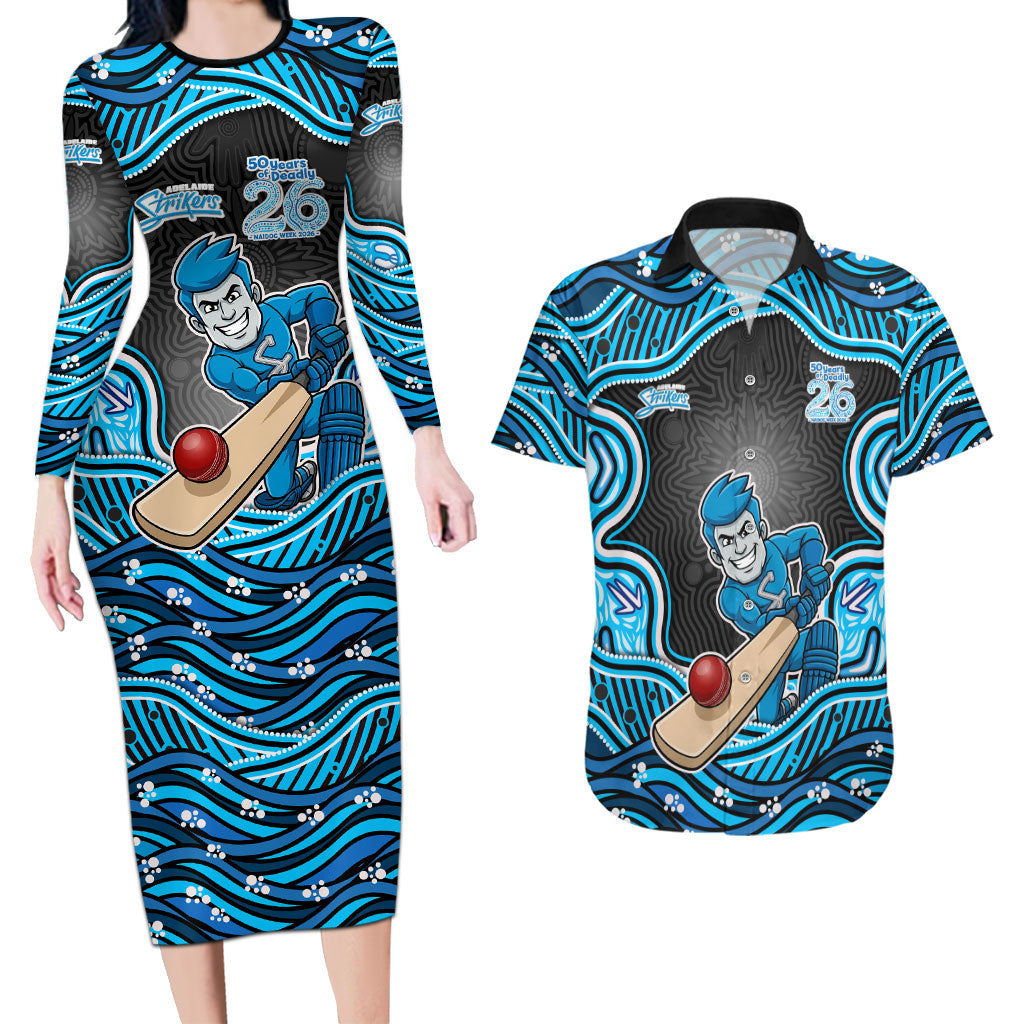 Adelaide Cricket NAIDOC Week 2026 Couples Matching Long Sleeve Bodycon Dress and Hawaiian Shirt Aboriginal Indigenous - 50 Years of Deadly
