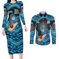 Adelaide Cricket NAIDOC Week 2026 Couples Matching Long Sleeve Bodycon Dress and Long Sleeve Button Shirt Aboriginal Indigenous - 50 Years of Deadly