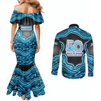 Adelaide Cricket NAIDOC Week 2026 Couples Matching Mermaid Dress and Long Sleeve Button Shirt Aboriginal Indigenous - 50 Years of Deadly