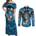 Adelaide Cricket NAIDOC Week 2026 Couples Matching Off Shoulder Maxi Dress and Long Sleeve Button Shirt Aboriginal Indigenous - 50 Years of Deadly