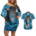 Adelaide Cricket NAIDOC Week 2026 Couples Matching Off Shoulder Short Dress and Hawaiian Shirt Aboriginal Indigenous - 50 Years of Deadly