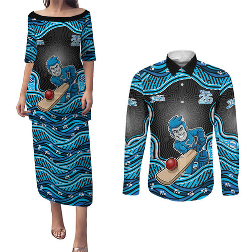 Adelaide Cricket NAIDOC Week 2026 Couples Matching Puletasi and Long Sleeve Button Shirt Aboriginal Indigenous - 50 Years of Deadly