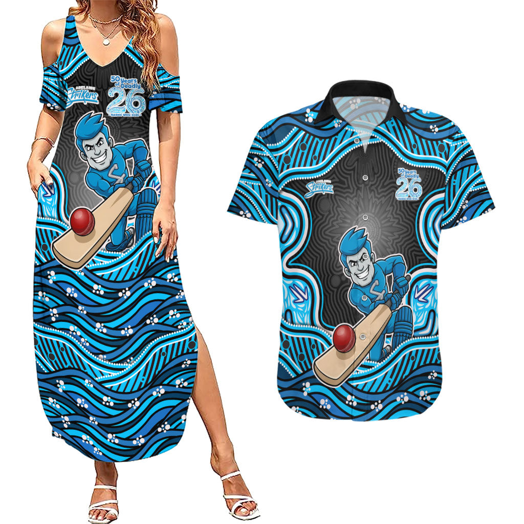 Adelaide Cricket NAIDOC Week 2026 Couples Matching Summer Maxi Dress and Hawaiian Shirt Aboriginal Indigenous - 50 Years of Deadly