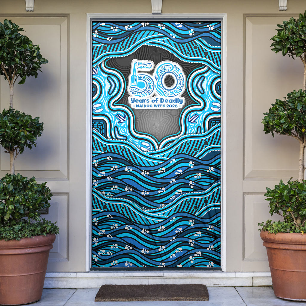 Adelaide Cricket NAIDOC Week 2026 Door Cover Aboriginal Indigenous - 50 Years of Deadly