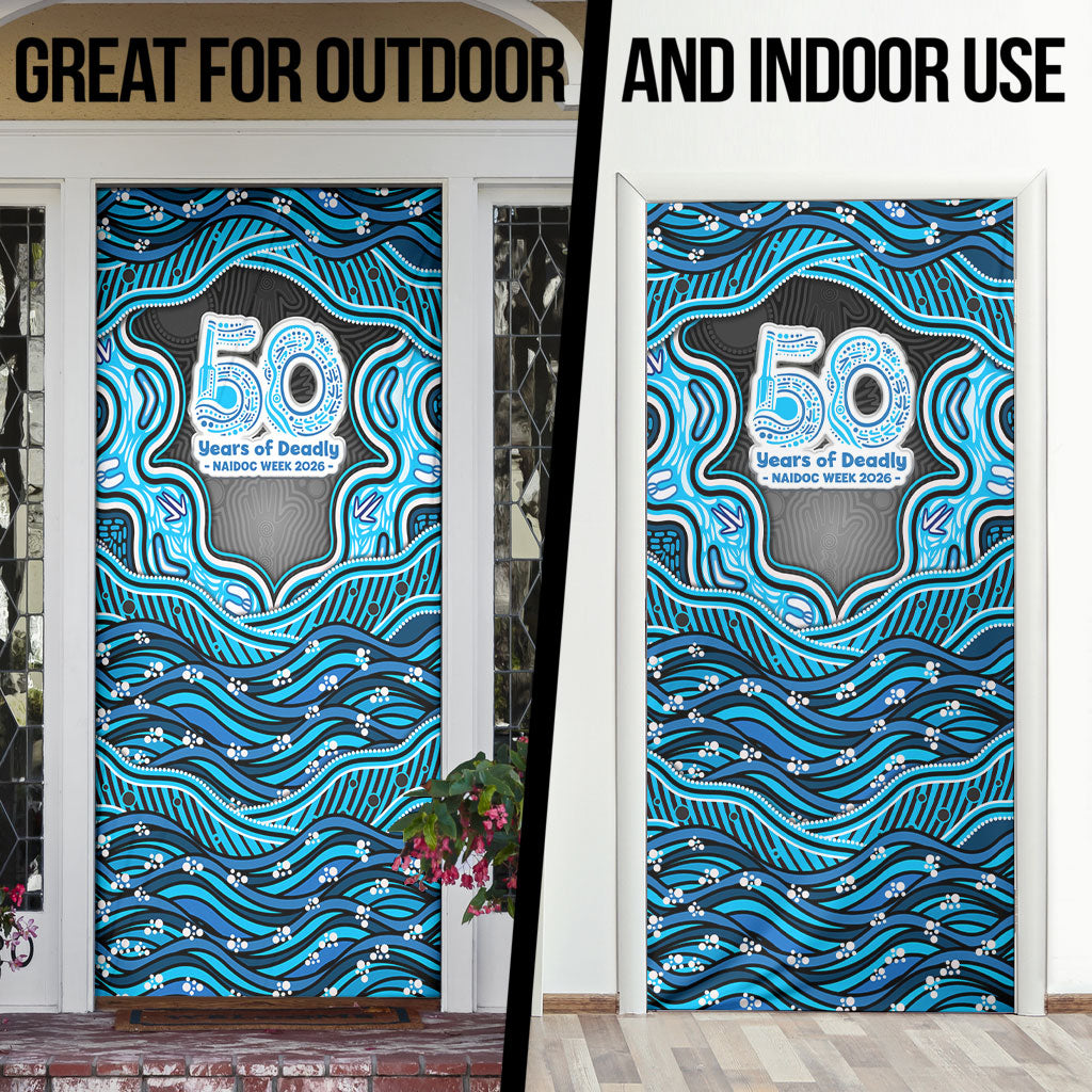 Adelaide Cricket NAIDOC Week 2026 Door Cover Aboriginal Indigenous - 50 Years of Deadly