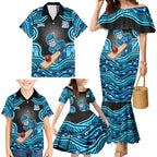 Adelaide Cricket NAIDOC Week 2026 Family Matching Mermaid Dress and Hawaiian Shirt Aboriginal Indigenous - 50 Years of Deadly