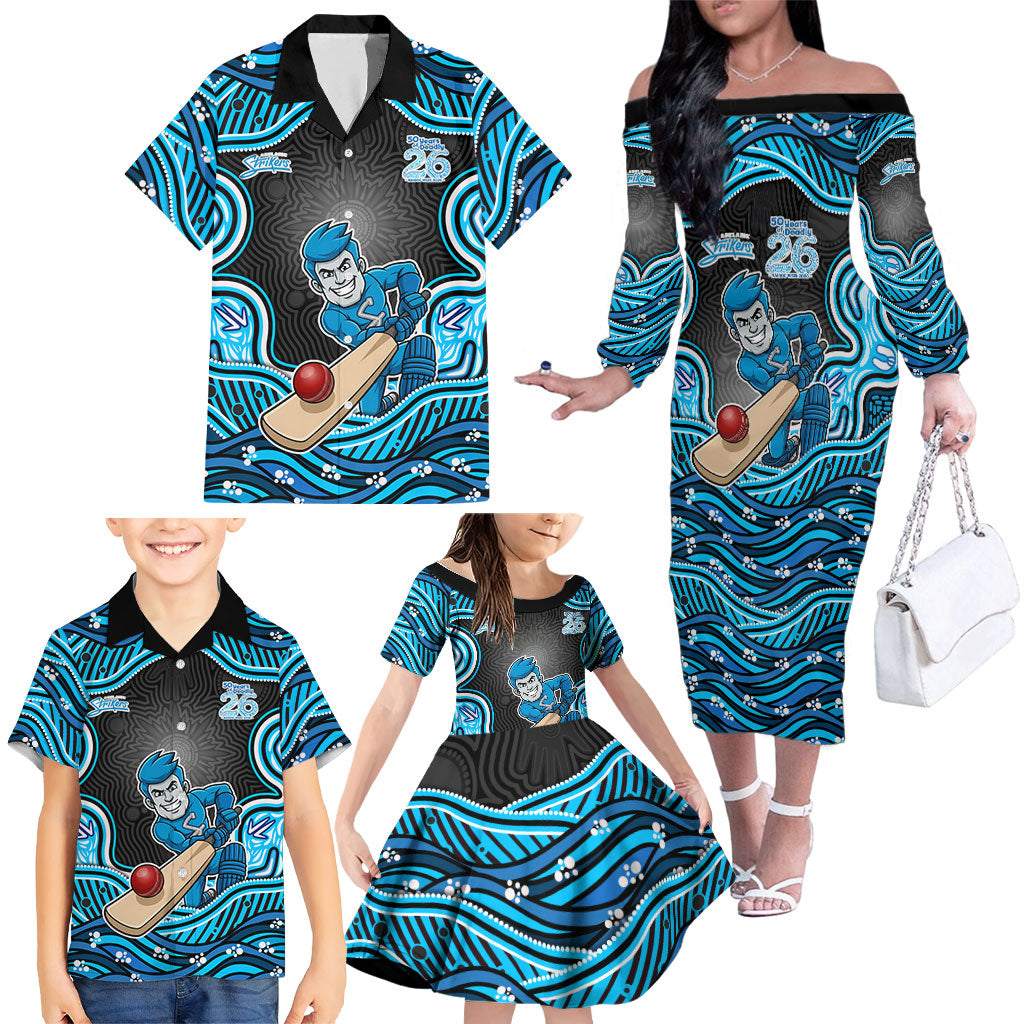 Adelaide Cricket NAIDOC Week 2026 Family Matching Off The Shoulder Long Sleeve Dress and Hawaiian Shirt Aboriginal Indigenous - 50 Years of Deadly