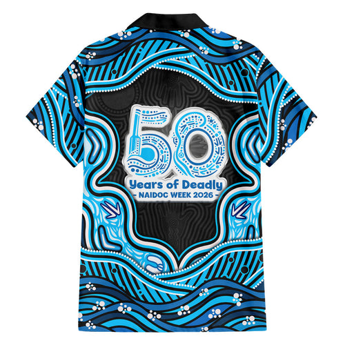 Adelaide Cricket NAIDOC Week 2026 Family Matching Off Shoulder Maxi Dress and Hawaiian Shirt Aboriginal Indigenous - 50 Years of Deadly
