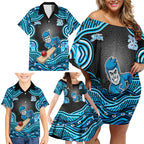 Adelaide Cricket NAIDOC Week 2026 Family Matching Off Shoulder Short Dress and Hawaiian Shirt Aboriginal Indigenous - 50 Years of Deadly