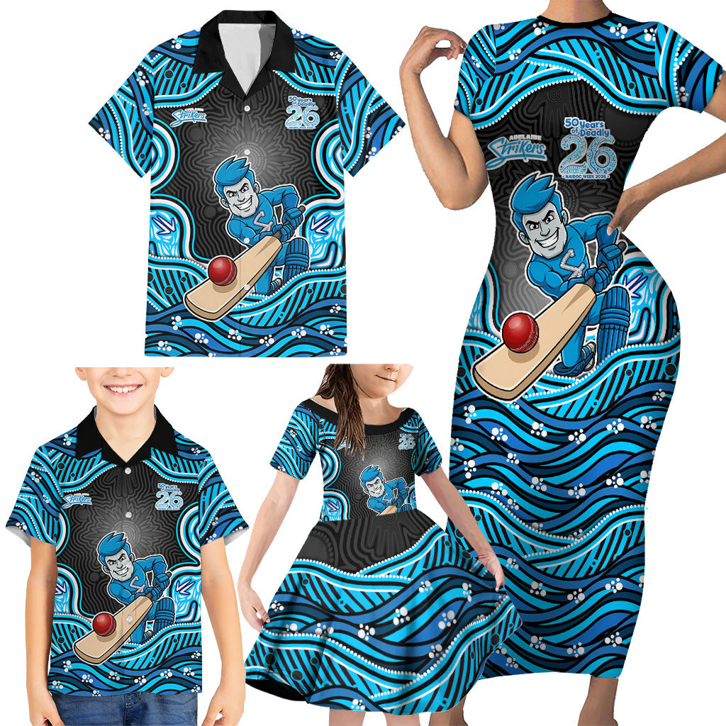 Adelaide Cricket NAIDOC Week 2026 Family Matching Short Sleeve Bodycon Dress and Hawaiian Shirt Aboriginal Indigenous - 50 Years of Deadly