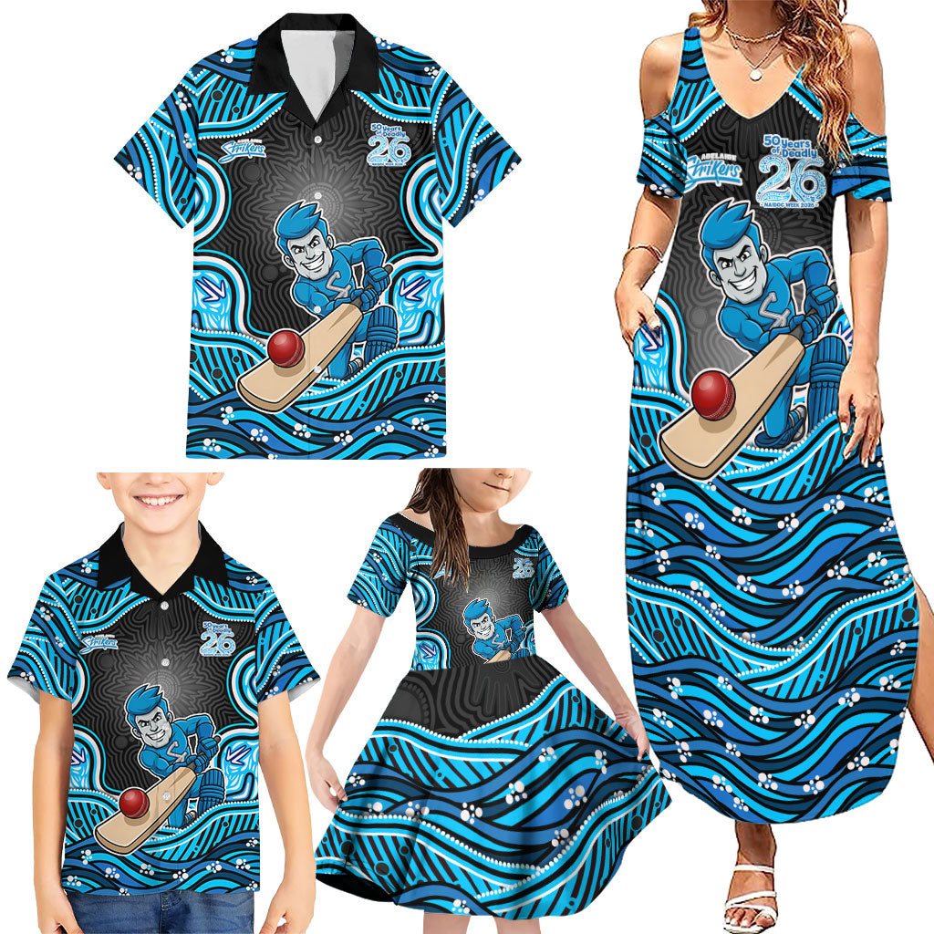 Adelaide Cricket NAIDOC Week 2026 Family Matching Summer Maxi Dress and Hawaiian Shirt Aboriginal Indigenous - 50 Years of Deadly