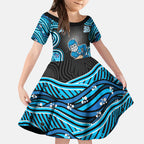 Adelaide Cricket NAIDOC Week 2026 Kid Short Sleeve Dress Aboriginal Indigenous - 50 Years of Deadly