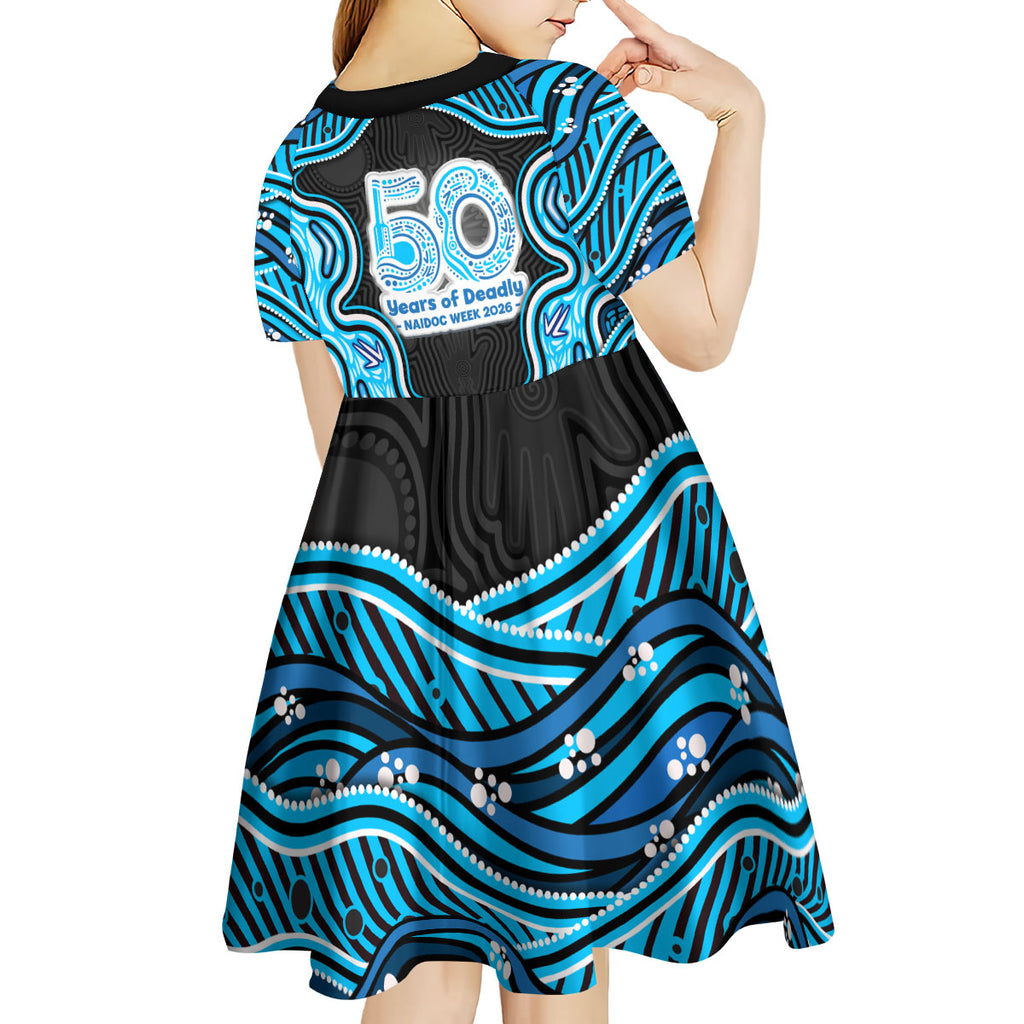 Adelaide Cricket NAIDOC Week 2026 Kid Short Sleeve Dress Aboriginal Indigenous - 50 Years of Deadly