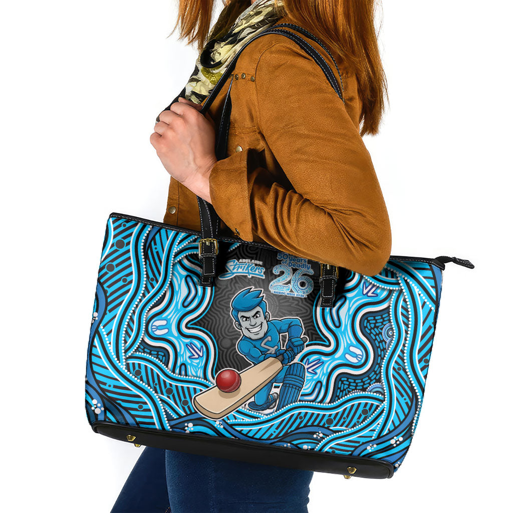 Adelaide Cricket NAIDOC Week 2026 Leather Tote Bag Aboriginal Indigenous - 50 Years of Deadly